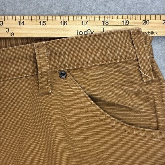 Dickies Men’s Work Pants 42x30 Brown Canvas Carpenter Utility VTG - Picture 6 of 13